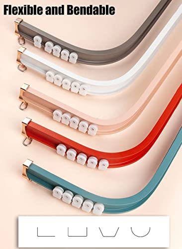 Sistema de riel de techo flexible y divisor de espacios con ganchos incluidos 5
