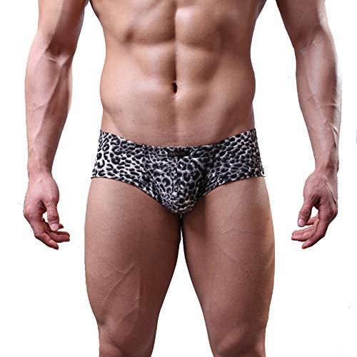 Calcinha masculina sexy de bambu com cintura baixa K-Men, Black-2, X-Large