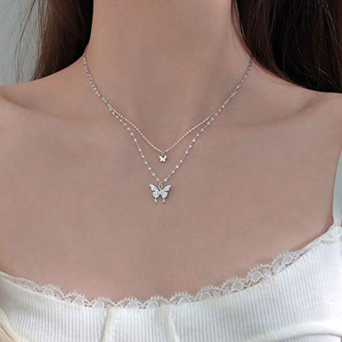 Collier papillon double couche pour sublimer vos tenues d'été