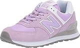 New Balance Women's 574 V2 Essential Sneaker, Violet Glo/Whit, 5 W US