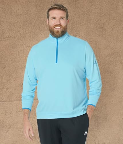 adidas Men's Lightweight Quarter Zip Golf Pullover4