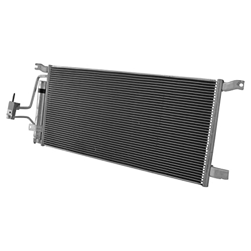 Image of TRQ A /C Condenser & Receiver Drier Assembly for 01-06 Buick Rendezvous 05-06 Terraza 01-05 Chevrolet Venture 05-06 Uplander 01-04 Oldsmobile Silhouette 01-06 Pontiac Aztek
