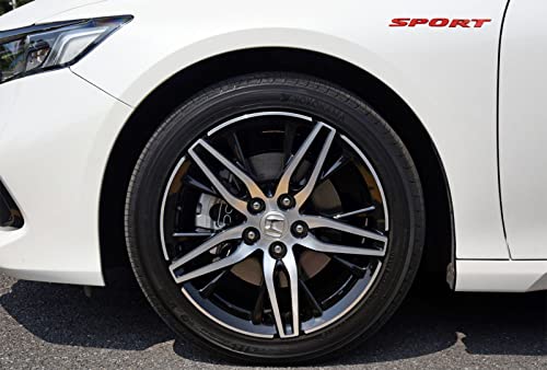 Hhlou Sport Letter Emblem Trunk Lid Rear Logo Badge Fits Honda Accord Civic 2017-2023 (Red) #TOP1