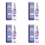Dentalspray 60ML für Hunde Katzen für einen frischen Atem – Zahnpﬂege Spray beugt Zahnstein, Zahnpflege Dental Spray zur Vorbeugung von Zahnstein Zahnreinigung (4PCS,60ML)
