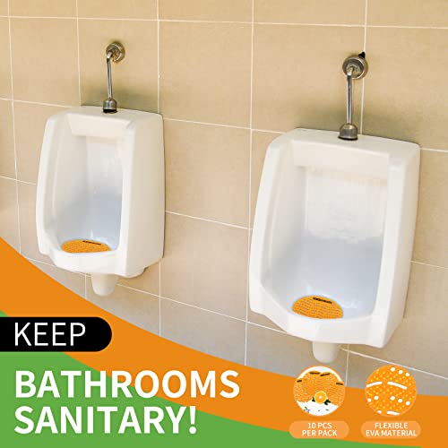 New Embark Urinal Screen Deodorizer - Urinal Cakes Anti-Splash Urinal Screen For Toilets At Home Office Bar Gyms Restaurants Schools - Toilet Urinal Guard With Lemon And Orange Scents 6.3"X6.3", 10Pcs #TOP4