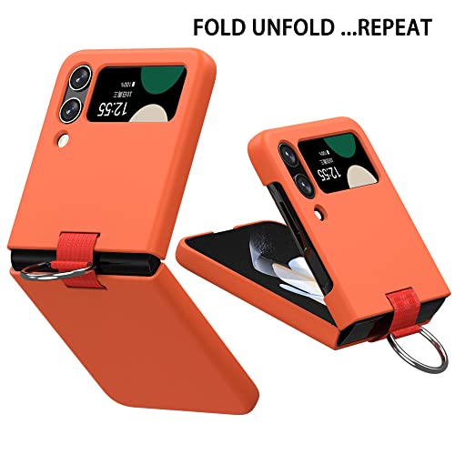 Coque Galaxy Z Flip 4 avec anneau protection PC rigide vert clair - 5
