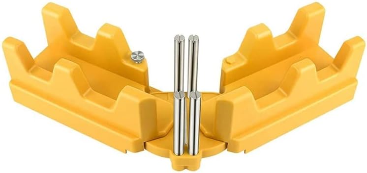Locator Jig Hand Tool Mitre Measuring Cutting Clamp Measuring And Sawing Mitre Angles Cutting Tool For Miter Saw Protractor - (Color: Yellow)