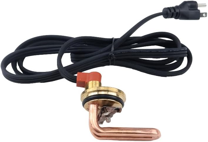 DVPARTS Engine Block Heater 3100130 Compatible with Chevrolet and GMC 2001-2008 V8-6.6L, Diesel (Duramax), 2007-2015 V8-6.6L Diesel (Duramax), 40mm Diameter 120V 1000W