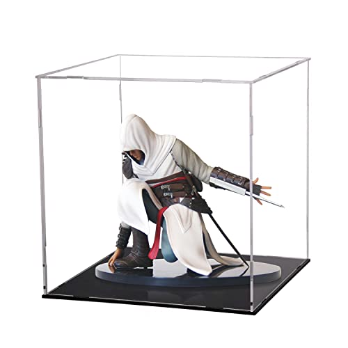 Image of Evron Display Case for Collectibles Assemble Clear Acrylic Box Alternative Glass Case for Display Action Figures Home Storage & Organizing Toys (3x3x3 inch; 7.5x7.5x7.5 cm)