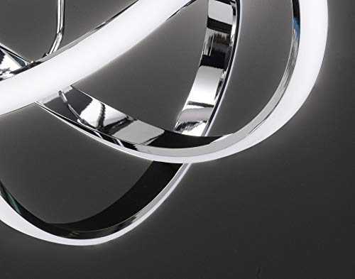 WOFI Lampada da soffitto Integriert, 64 W, Chrom