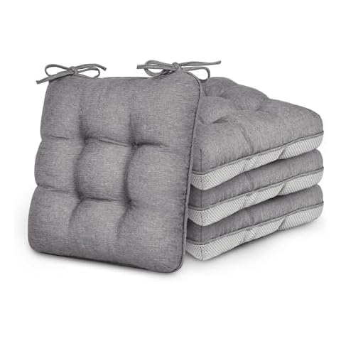 Love's cabin Memory Foam Chair Cushions Set of 4 Cover