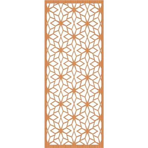 Image of Lake Decorative Pierced Fretwork Wood Wall Panels, 35 3 /8 inchW x 89 3 /8 inchH x 3 /8 inchT, Cherry