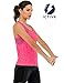Fihapyli ICTIVE Workout Tank Tops for Women Loose Fit Yoga Mesh Racerback Open Back Muscle Running Activewear Gym Shirts Rose S