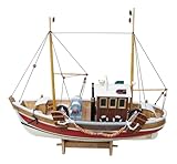 Sea-Club Kutter Modellschiff Holz 45x39cm