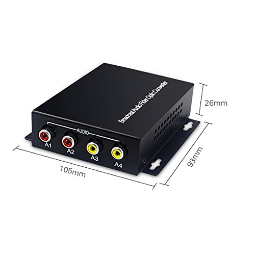 Guantai 2 Ch Audio Over Fc Fiber Optic Extender (Two Way,Bidirecional), Transmitter And Receiver, For Audio Intercom Broadcast System (Tx/Rx) Kit #TOP3