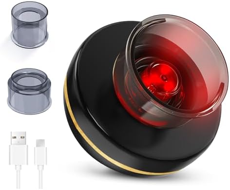 Vathery 12IN1 Cupping Kit for Massage Therapy with 2 Cups Red Light Therapy, Dynamic Smart Cupping Therapy Set, Cupping for Cellulite Massage Tool, Back Massager for Neck Shoulder Leg Arm