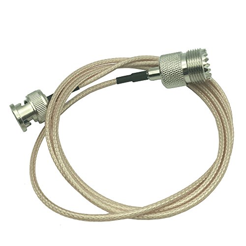 Like-You MJ-BNCP ハンディー用変換,ケーブル 受信機用 M-BNC変換ケーブル – 1M