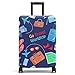 Produktbild Youth Union Kofferhülle Elastisch Koffer SchutzHülle Flamingo Muster 18-32 Zoll Luggage Cover Protector Kofferschutzhülle mit Reißverschluss (Flamingo 5, M)