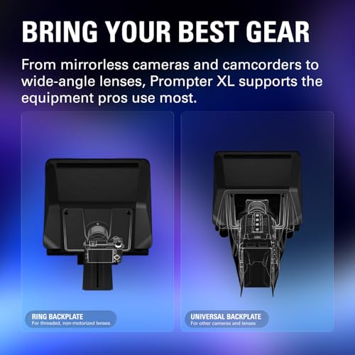 Image of Elgato Prompter XL, Full-Sized Teleprompter, Removable | 15.6-inch detachable Full HD display, Doubles as conferencing monitor, Fits DSLR, mirrorless, studio cameras, USB-C 3.2