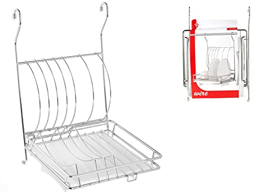 Da appendere Home Scolapiatti, Filo Cromato/Plastica, Acciaio