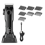 DAXXIN Hair Clippers, Hair Clipper Professional Hair Trimmer LED Display Barber Clipper Electric Hair Cutting Machine with Charging Base