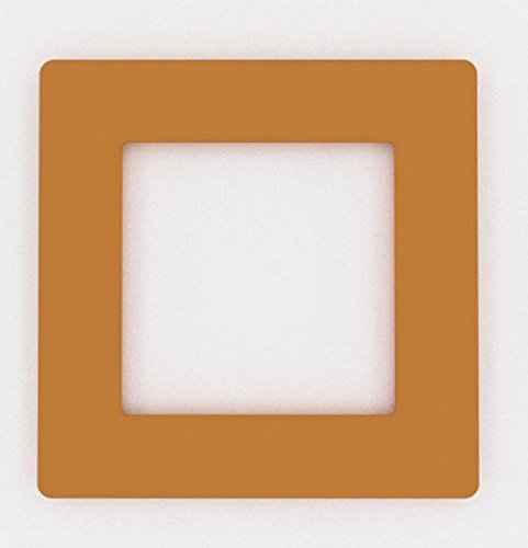 Single Light Switch Socket Coloured Acrylic Surround Finger Plate - Huge Colour Choice (Orange)