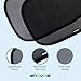 Enovoe Car Window Shades for Baby (2 Pack) - 21x14 Inches Sun Shade Blocker, Cling - Glare Shield and UV Rays Protection for Your Child - Side Windows Screens for SUV- Mesh Window Shades for car Baby