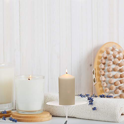 Wakauto 392091544M26YGBSR 8Pcs Metal Candle Holders Plate Candle Fixing Holder Stand Diy Handmade 6Cm Iron Plate Pillar Candle Stand Tealight Candle Holders Ornament thumb #3