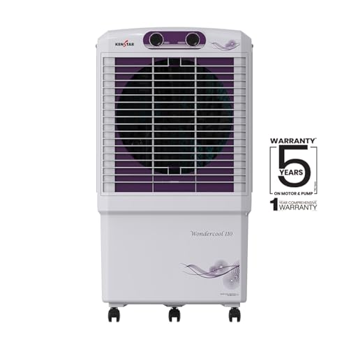 Image of Kenstar Wondercool HC 110 Desert Air Cooler 110L Honeycomb Pads Powerful Air Throw High Speed Motor Inverter Compatible 5 Year Warranty