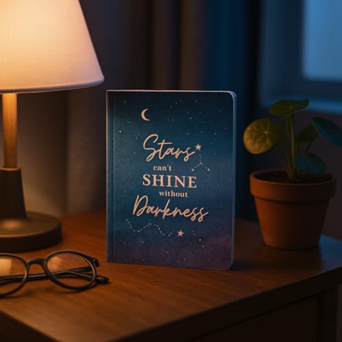 Image of A5 Ruled Notebook - 120 Pages | 80 gsm Paper | Personal Diary for Women & Men, Office Diary & Cute notebook design| Single line notebook | Rounded corner | Shine Cover Design