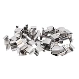 Zerodis Gewächshausversorgungen Klemmen Edelstahl Kletteranlage Klemme Verglasung Sprung G Clamp/Holder Gartenversorgungen Handy Werkzeug für Gewächshauswartung Sicherung Kletteranlagen 50pcs