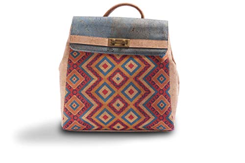 Rucksackhandtasche aus Kork Damen Rucksack...