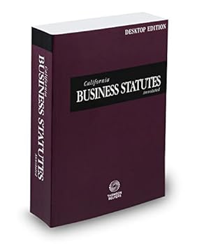 Paperback California Business Statutes Annotated, 2017 ed. (California Desktop Codes) Book
