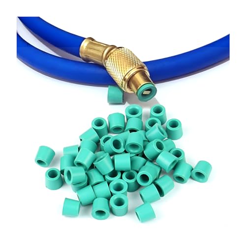 BESULEN 100 Pcs Charging Hose, Sealing O Ring Kit Replacement, Car Air Conditioning Repair Gaskets, A/C 1/4
