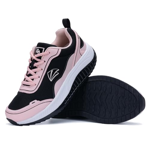 Image of QAUPPE Womens Walking Shoes with Arch Support Wide Orthotic Athletic Sneakers Plantar Fasciitis Tennis for Heel and Foot Pain Relief