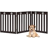 ★ Weitere benutzerfreundlichere Design ★ Der Abstand zwischen der Stange und der Stange beträgt ca. 3,5 cm, sodass Sie sich keine Sorgen machen müssen, dass Kinderhände stecken bleiben. Hundefußspurenmuster machen das Absperrgitter süßer und attraktiver. Die Fußkappen schützen das Absperrgitter und der Boden vor Kratzen.