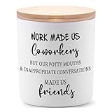 BFJLIFE Coworker Gifts for Women Funny Cool Co Worker Gifts for Christmas Birthday Unique Lavender Scented Soy Candles