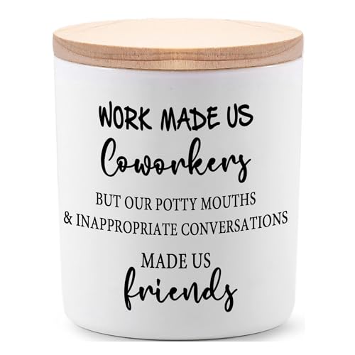 BFJLIFE Coworker Gifts for Women Funny Cool Co Worker Gifts for Christmas Birthday Unique Lavender Scented Soy Candles