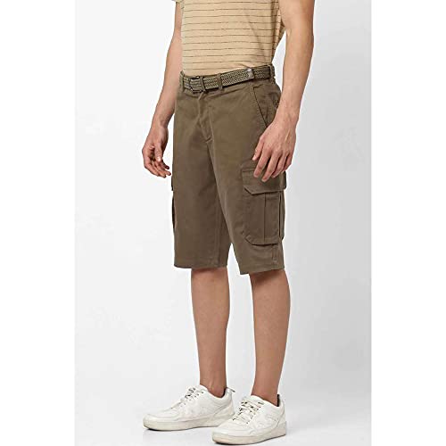Image of Celio Cotton Straight Fit Mens Shorts (S21CELIOPOBELTB-P)