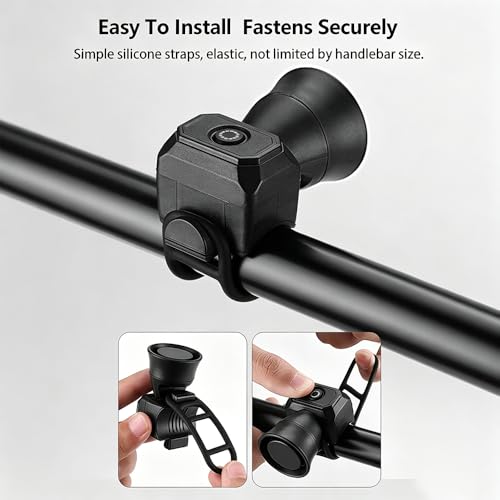 Electronic Mountain Bicycles Bells for Motobecane Fantom DS 120db Alarm Loud Bike Horns USB Rechargeable Waterproof Bicycle Horn