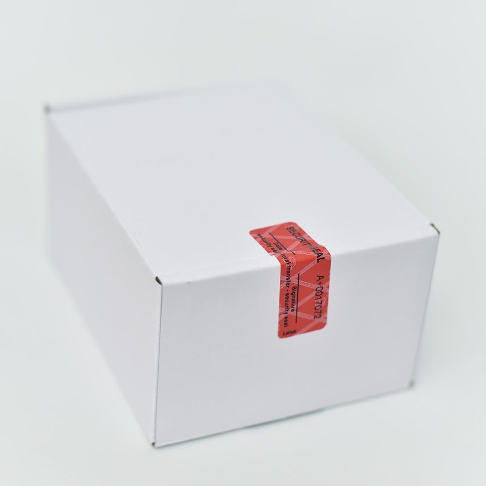 Larius Security Labels - Transfer Type Seal Security Seal Security Seals - English Version (Red, 100) - Image 4