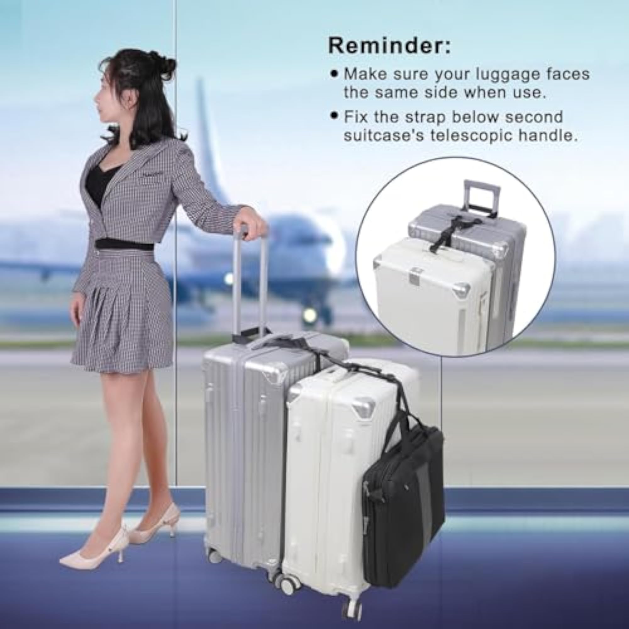 Adjustable Luggage Strap for Trolley Bags