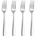 KEAWELL Premium 4-Piece Louis Dinner Fork, 18/10 Stainless Steel, Set of 4, Fine Fork Set with Squared Edge, Dishwasher Safe (8.3 inches)