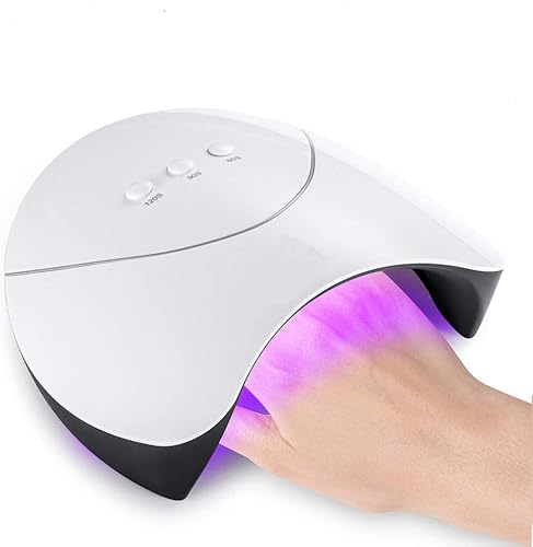 Lámparas de secado de uñas, lámparas de manicura para uñas de gel, secadora de uñas LED UV de 36 W, manicura de esmalte con 3 ajustes de