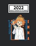2022 Weekly & Monthly Planner: The Promísed Neverlánd Anime Yakúsoku no Manga Emma Size 8.5 x 11 Calendar Schedule Organizer with 12 Monthly and 52 Weekly Pages for Women, Home, School and Office