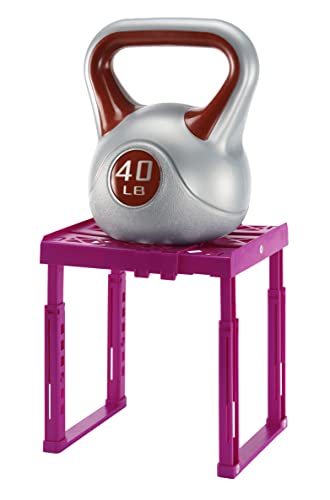 Image of Locker Shelf. Adjustable Height 9 3 /4 inch to 14 inch and Width 8 inch to 12 1 /2 inch. Stackable and Heavy Duty. Holds 40 lbs. per Shelf (Single, Magenta)