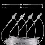 1000Pcs Hang Prices Tag Fasteners, 3 Inch Snap Lock Pins Plastic Tags for Clothing Mark Shoe Bag Jewelry...