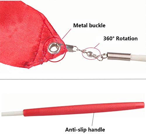 Image of Gymnastic Rhythmic Dancing Ribbon Streamer Stick (1 Piece) (Imperial Red)