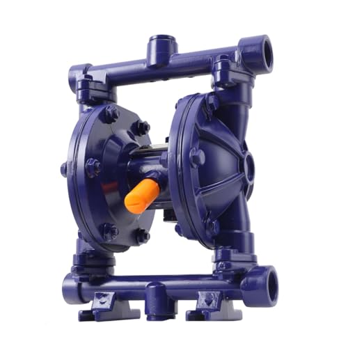 Cozyel 12 GPM Air-Operated Air Diaphragm Double Diaphragm Pump Cast Iron 115 PSI, Dual Diaphragm Air Pump Petroleum Fluids 1/2 inch Inlet/Outlet QBK-15