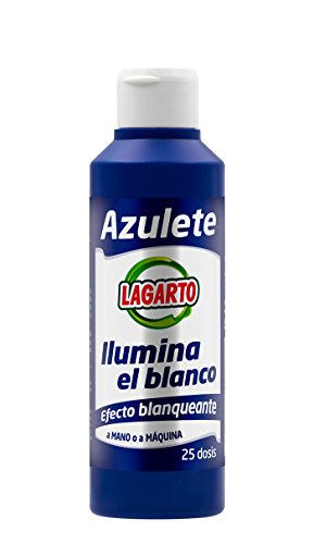 Lagarto Botella Aditivos de Lavado - Azulete - 25 Lavados - Paquete de 15 x 250 ml - Total: 3750 ml